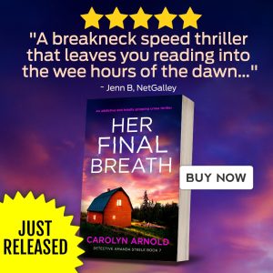 HER FINAL BREATH, the latest installment in the Detective Amanda Steele series, is now available for purchase.