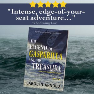 5 Stars, "Intense, edge-of-you-seat adventure..." The Reading Café. Review of The Legend of Gasparilla and His Treasure by Carolyn Arnold.